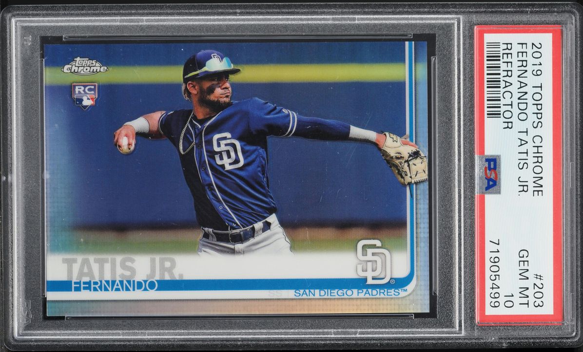 2019 Topps Chrome Refractor Fernando Tatis Jr. ROOKIE #203 PSA 10 GEM MINT