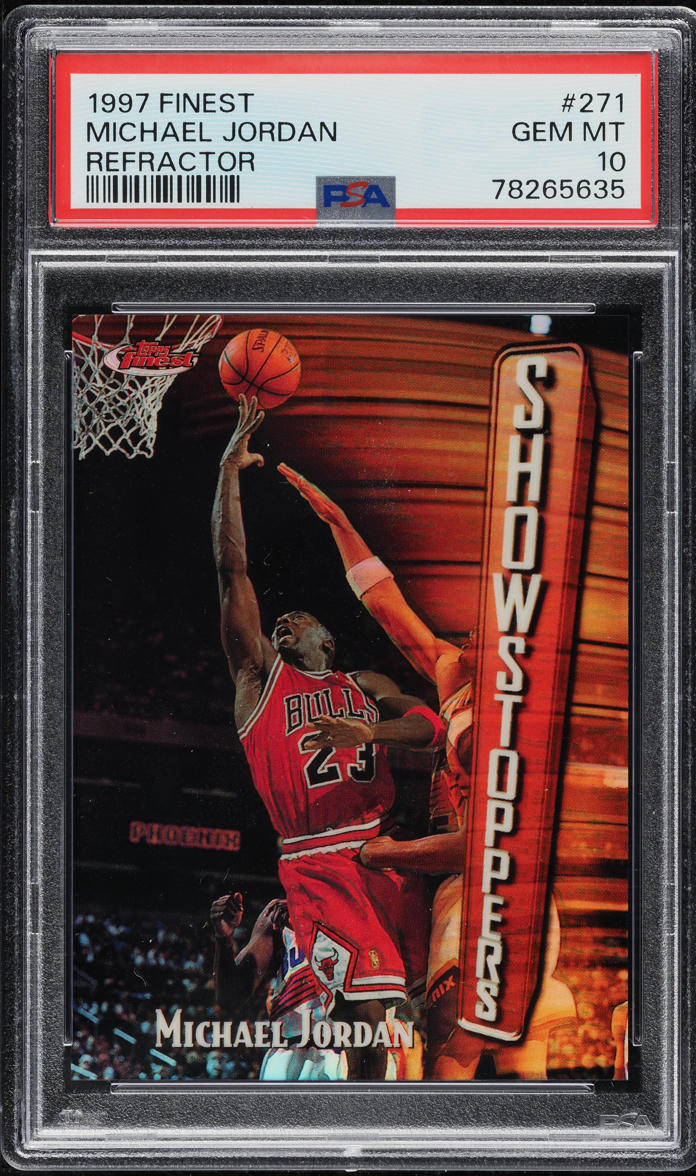 Michael Jordan 1997 Topps Finest #271 Bronze - Refractor (No