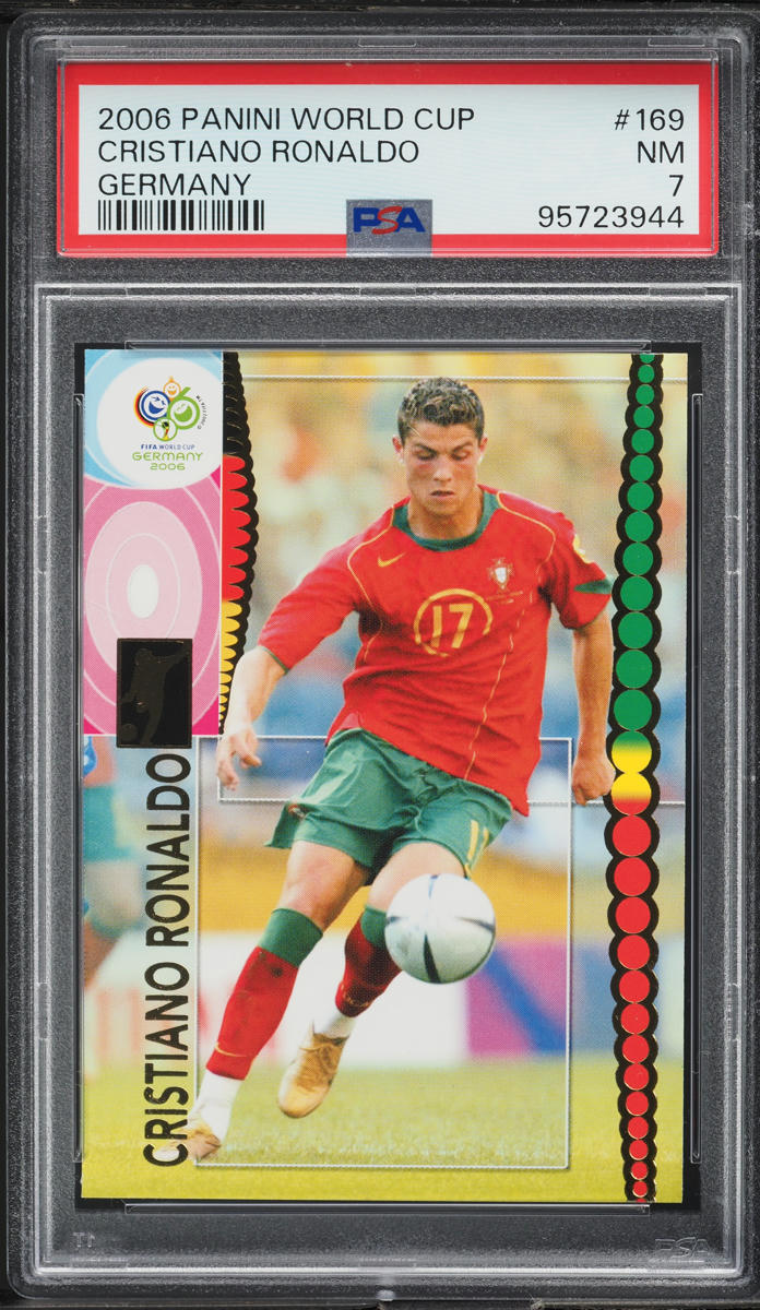 2006 Panini World Cup Germany Cristiano Ronaldo #169 PSA 7 NRMT