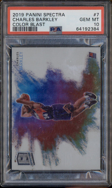 2019 Panini Spectra Color Blast #7 Charles Barkley PSA 10