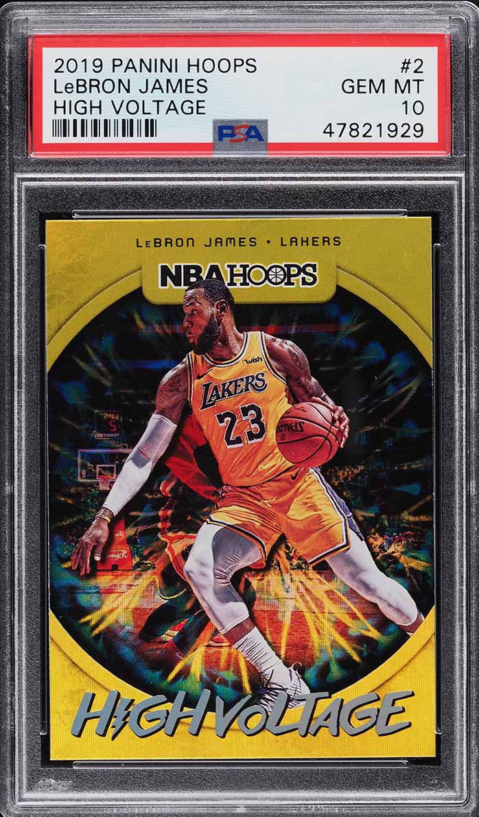 2019 Hoops High Voltage LeBron James #2 PSA 10 GEM MINT