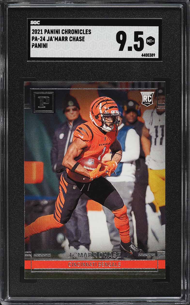 2021 Panini Chronicles Ja'Marr Chase ROOKIE #PA-24 SGC 9.5 MINT+