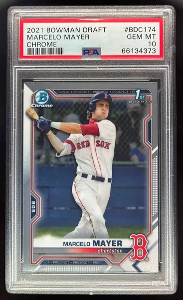 2021 Bowman Draft Chrome #BDC-174a Marcelo Mayer RC PSA 10