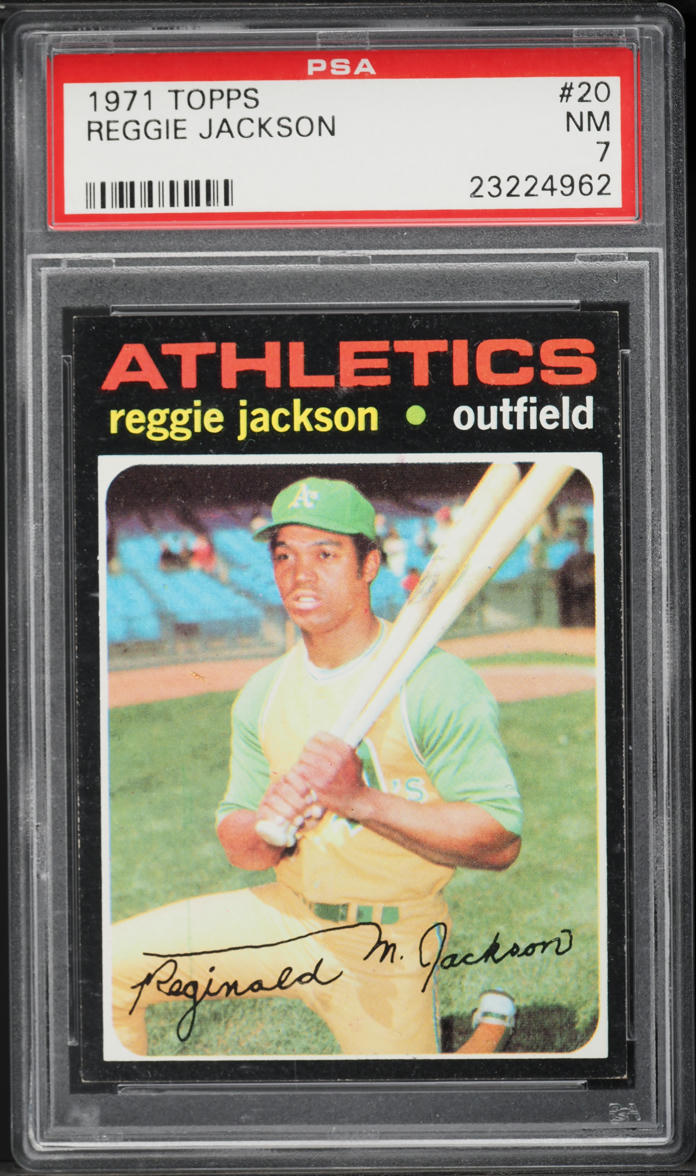 1971 Topps Reggie Jackson #20 PSA 7 NRMT