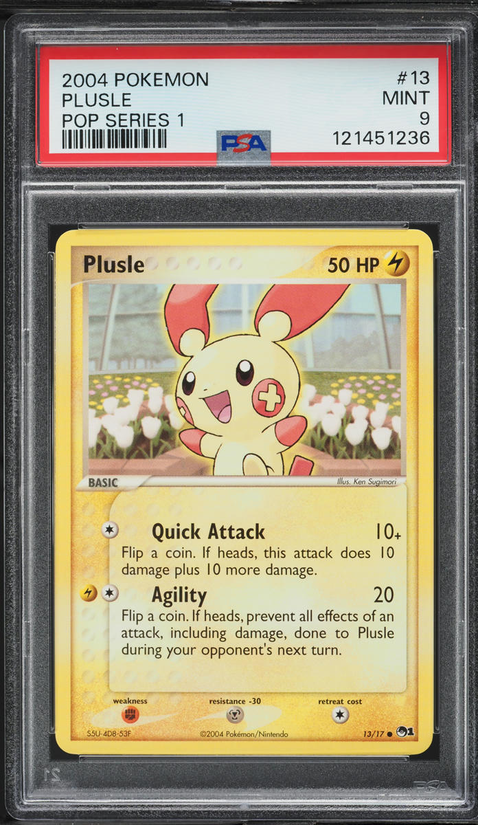 2004 Pokemon Pop Series 1 Plusle #13 PSA 9 MINT