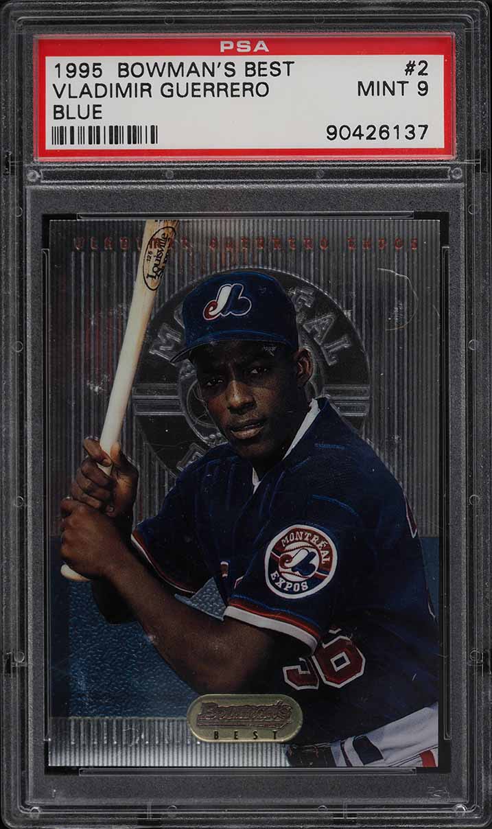 1995 Bowman's Best Blue Vladimir Guerrero ROOKIE #2 PSA 9 MINT
