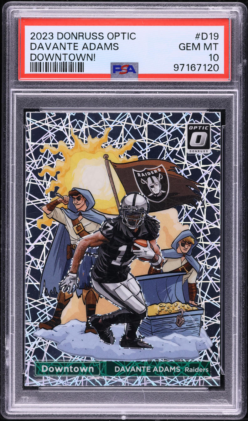 2023 Donruss Optic Downtown Davante Adams #D-19 PSA 10 GEM MINT