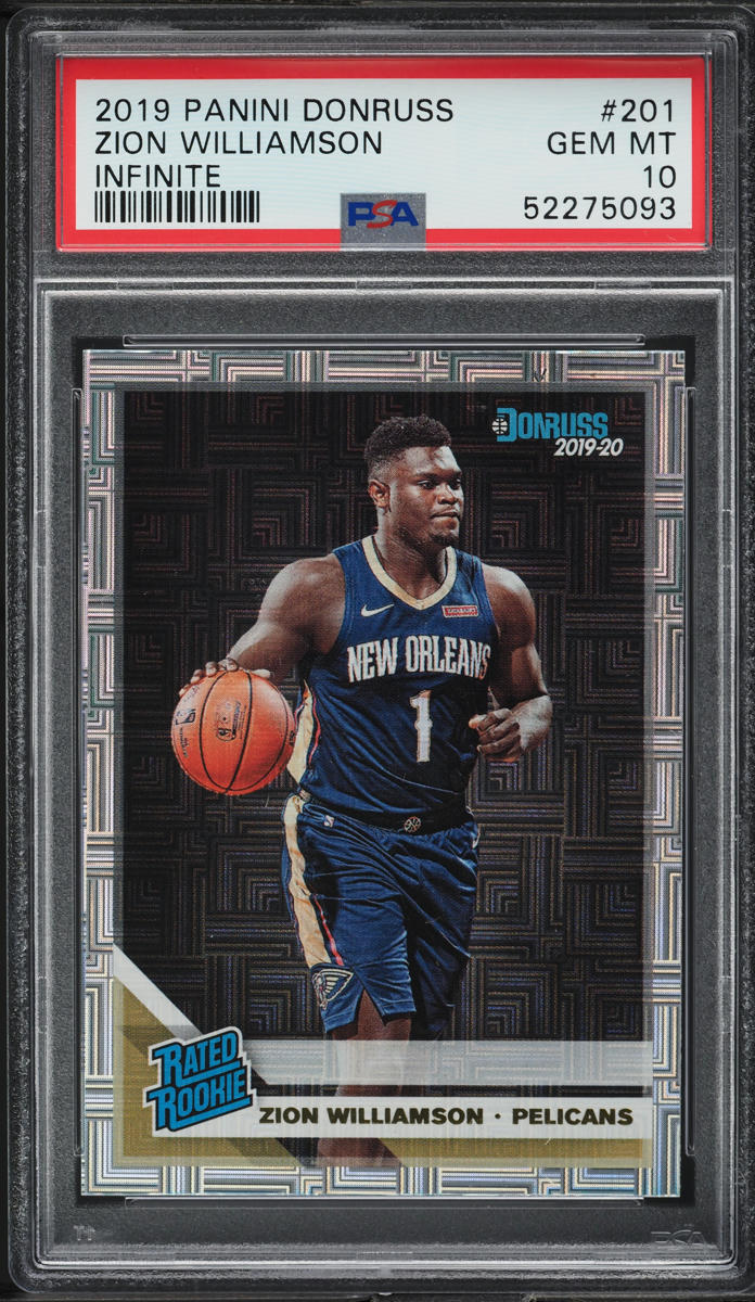 2019 Donruss Infinite Zion Williamson ROOKIE #201 PSA 10 GEM MINT