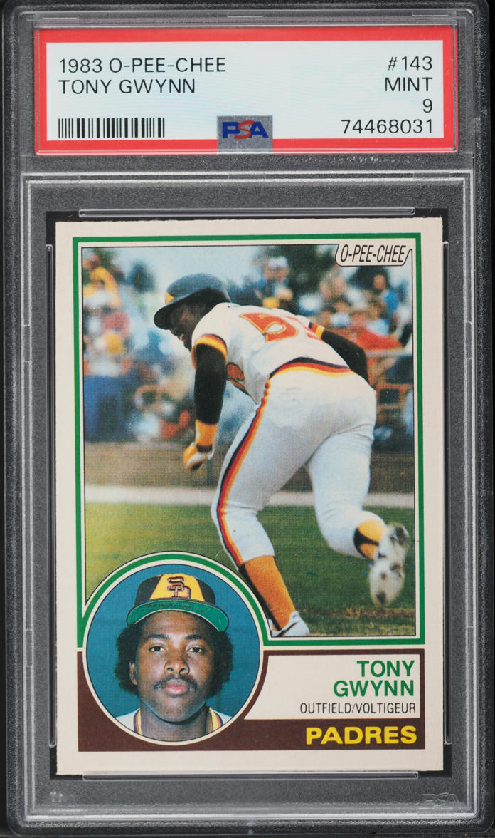 1983 O-Pee-Chee Tony Gwynn ROOKIE #143 PSA 9 MINT