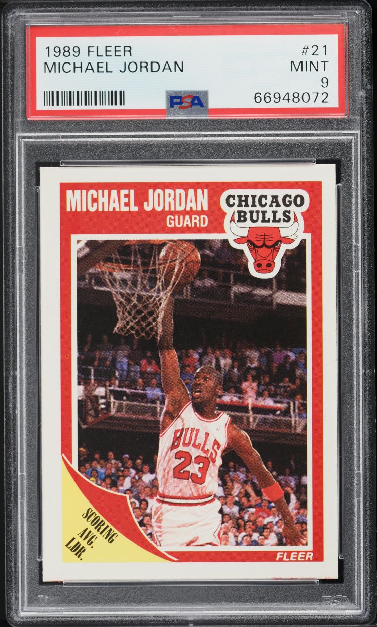 1989 Fleer Basketball Michael Jordan #21 PSA 9 MINT