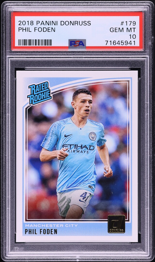 2018 Donruss Optic Phil Foden ROOKIE #179 PSA 10 GEM MINT