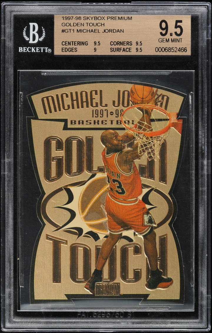 1997 Skybox Premium Golden Touch Michael Jordan #GT1 BGS 9.5 GEM MINT