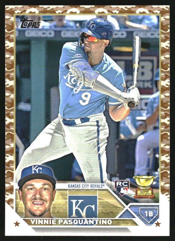 2023 Topps Memorial Day Camo #302 Vinnie Pasquantino RC All-Star /25