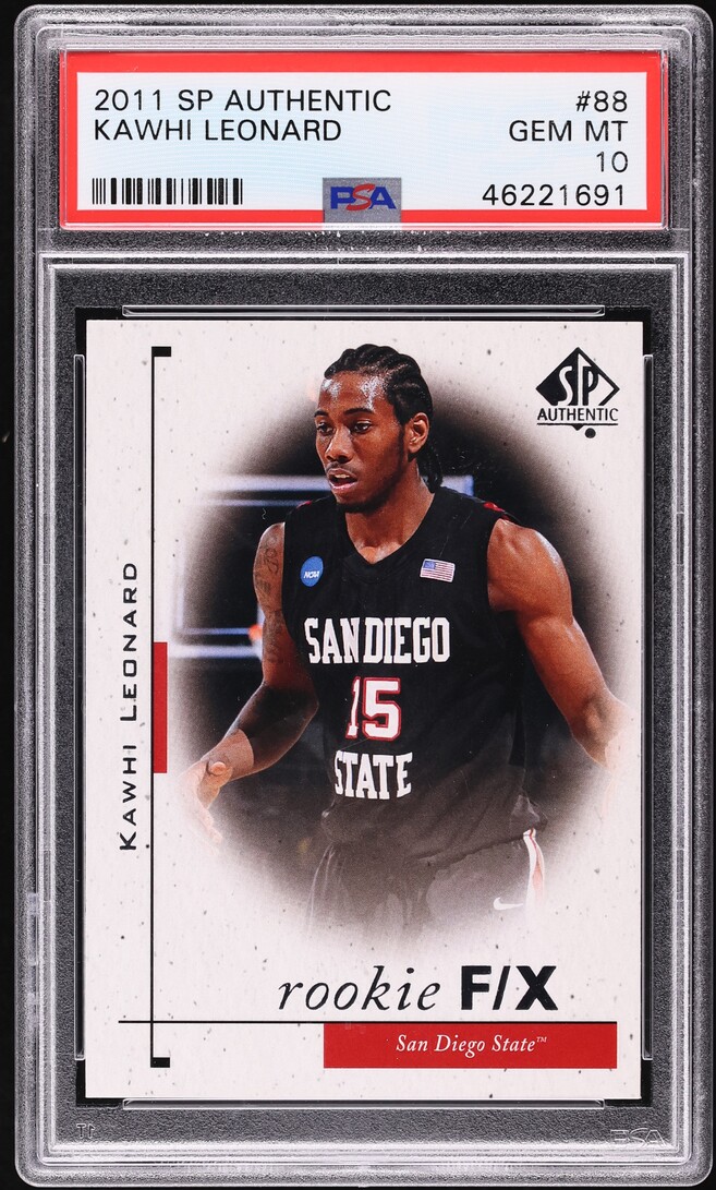 2011 SP Authentic Kawhi Leonard ROOKIE #88 PSA 10 GEM MINT