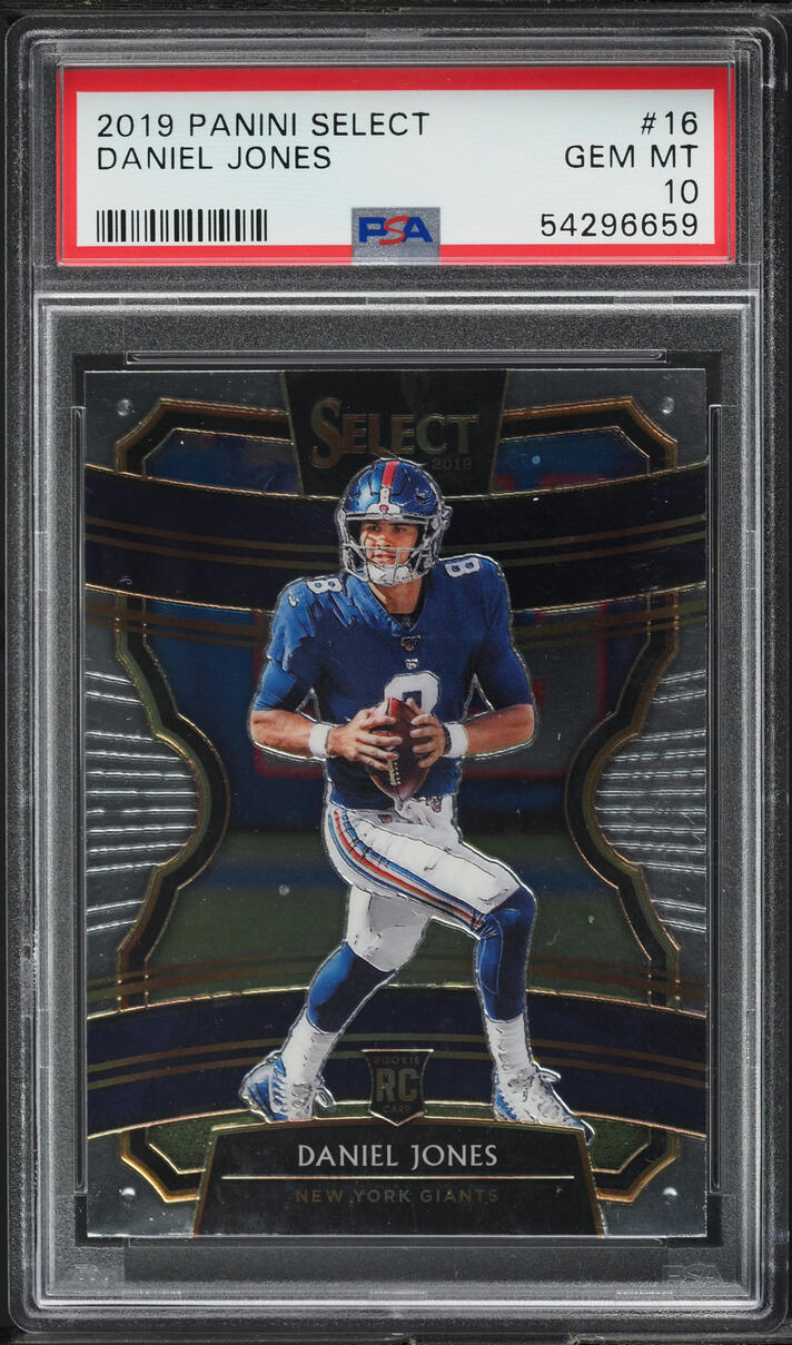 2019 Select Concourse Daniel Jones ROOKIE #16 PSA 10 GEM MINT