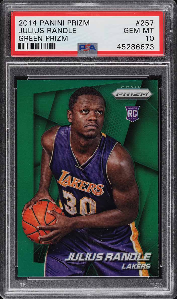 2014 Panini Prizm Green Julius Randle ROOKIE #257 PSA 10 GEM MINT