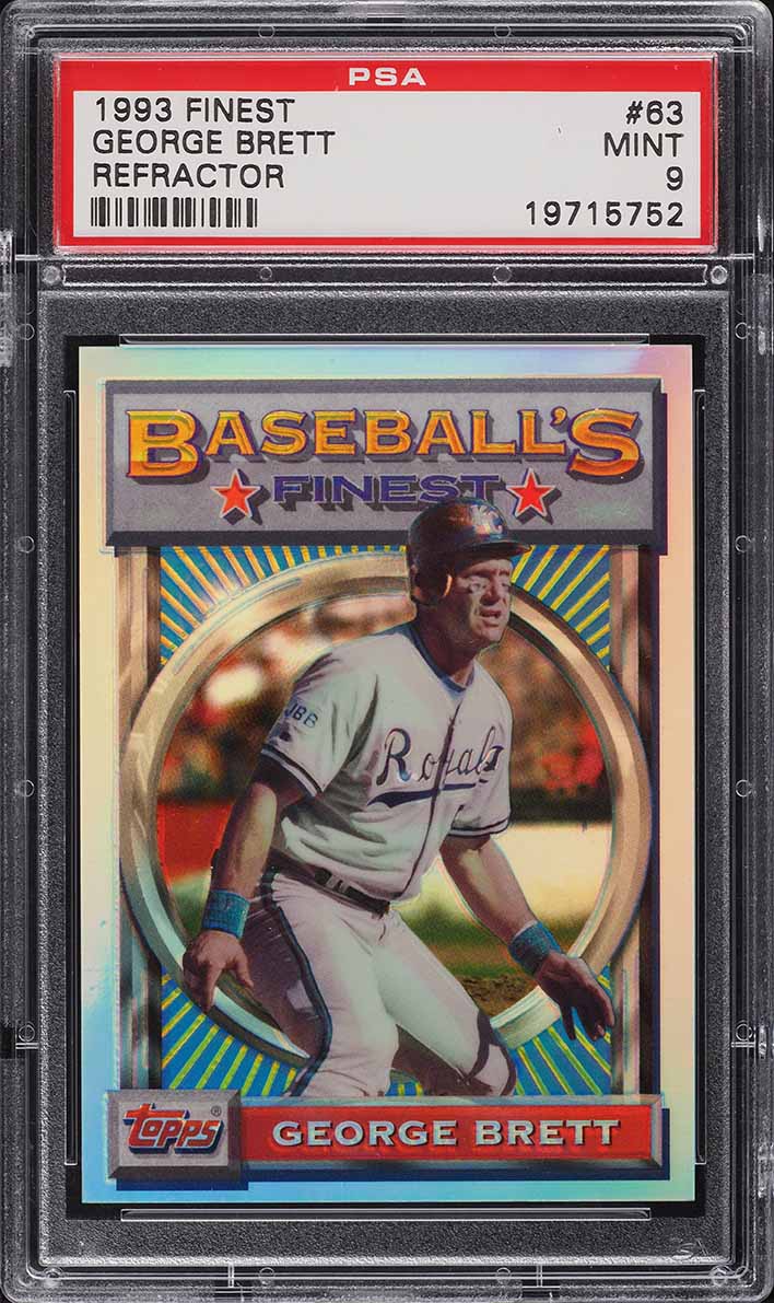 1993 Finest Refractor George Brett #63 PSA 9 MINT