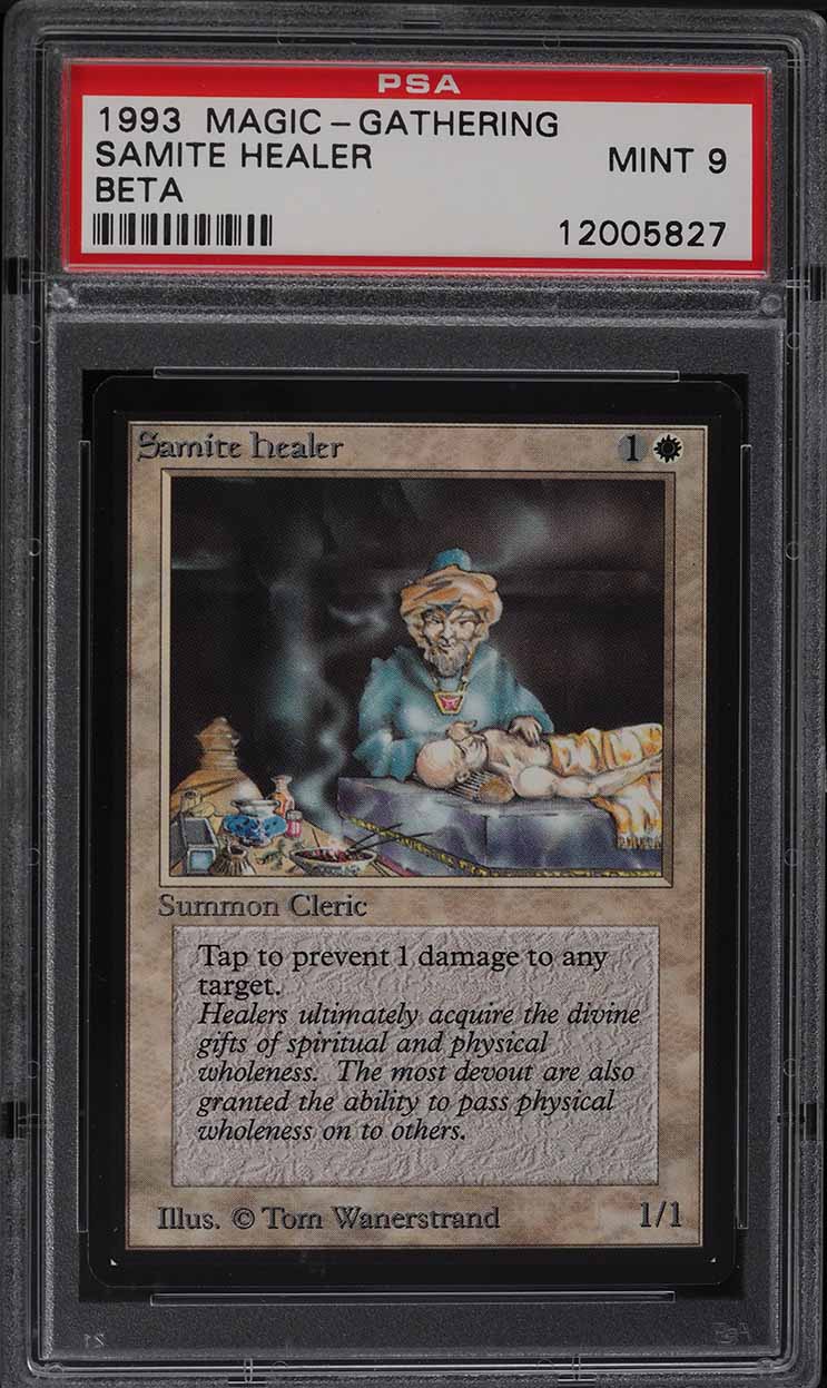 1993 Magic The Gathering MTG Beta Samite Healer PSA 9 MINT