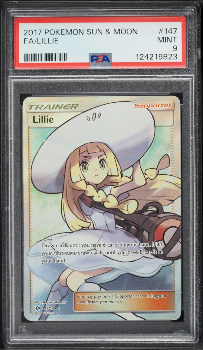 2017 Pokemon Sun & Moon Full Art Lillie #147 PSA 9 MINT