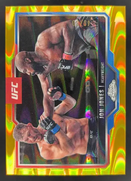 2025 Topps UFC Chrome Gold RayWave #83 Jon Jones /50