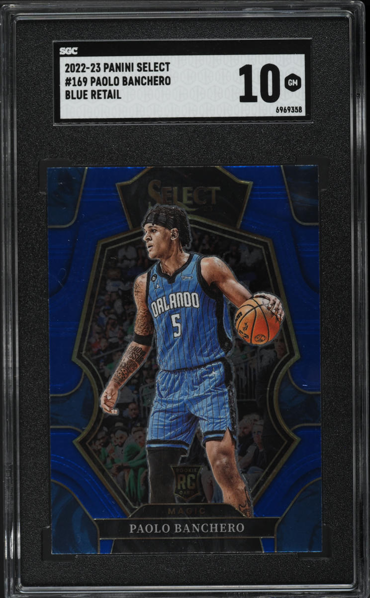 2022 Select Premier Level Blue Retail Paolo Banchero ROOKIE #169 SGC 10 GEM MINT