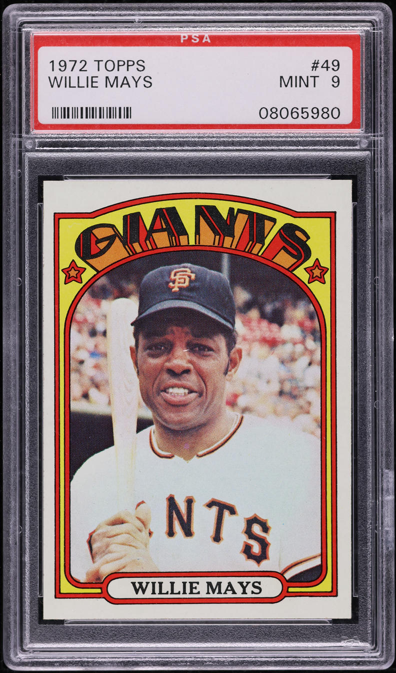1972 Topps Willie Mays #49 PSA 9 MINT