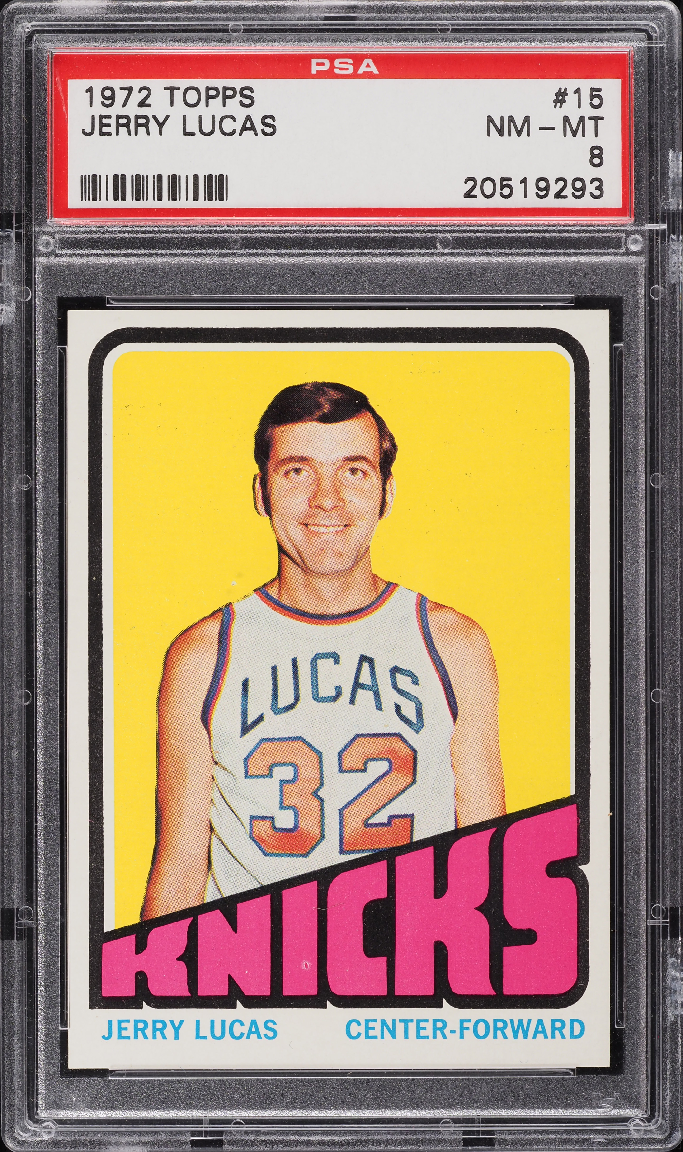 1972 Topps Basketball Jerry Lucas #15 PSA 8 NM-MT
