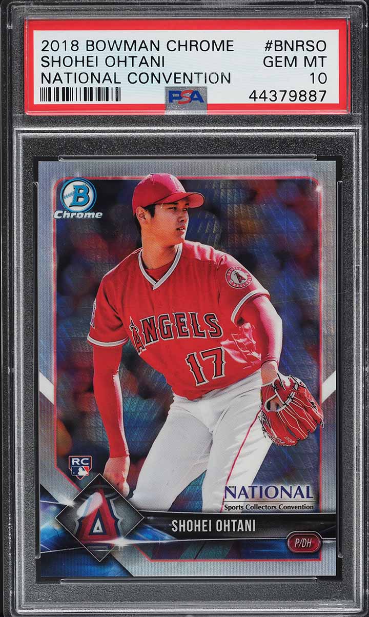 2018 Bowman Chrome National Convention Shohei Ohtani ROOKIE RC PSA 10 GEM MINT