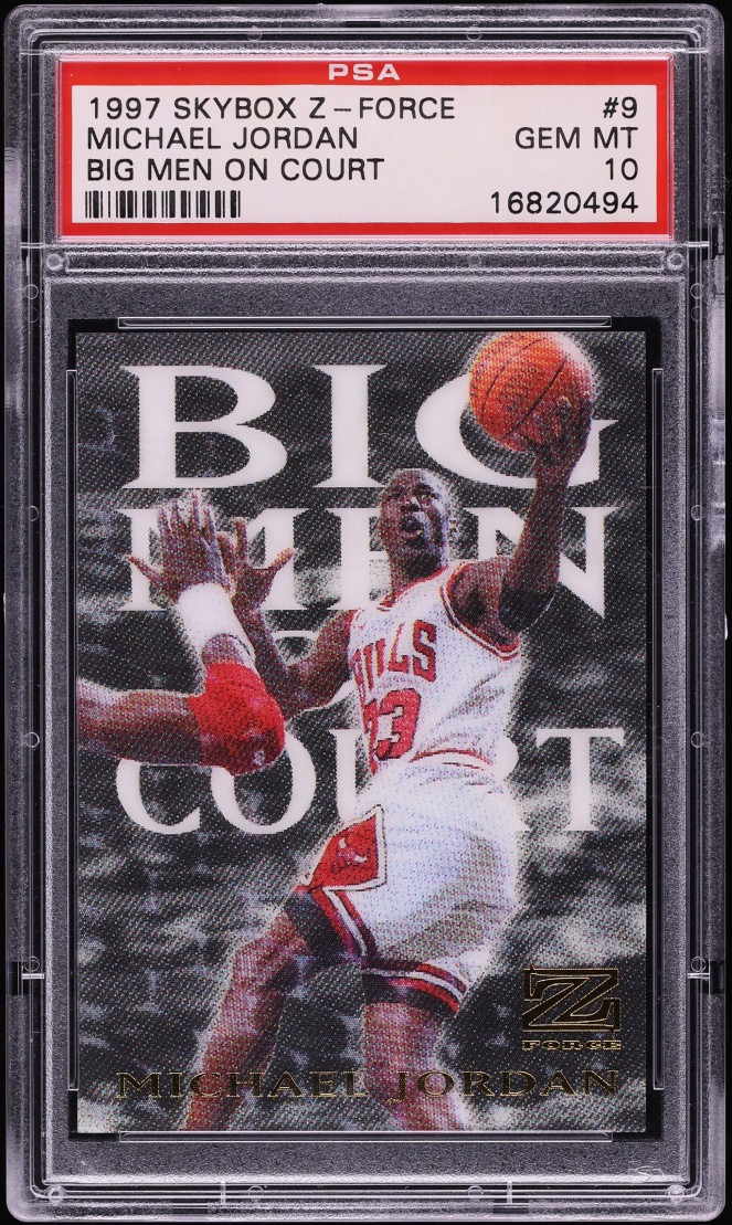 Michael Jordan 1997 Skybox Z-Force #9BMOC Big Men on Court Price