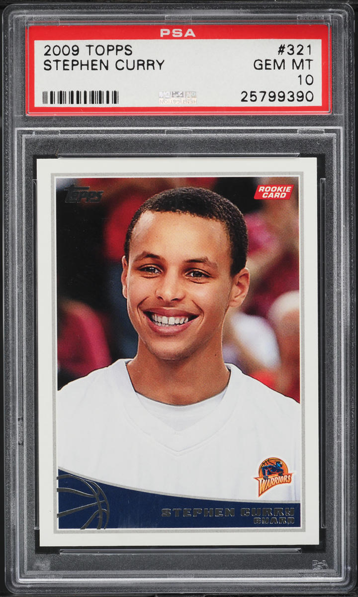 2009 Topps Basketball Stephen Curry ROOKIE #321 PSA 10 GEM MINT