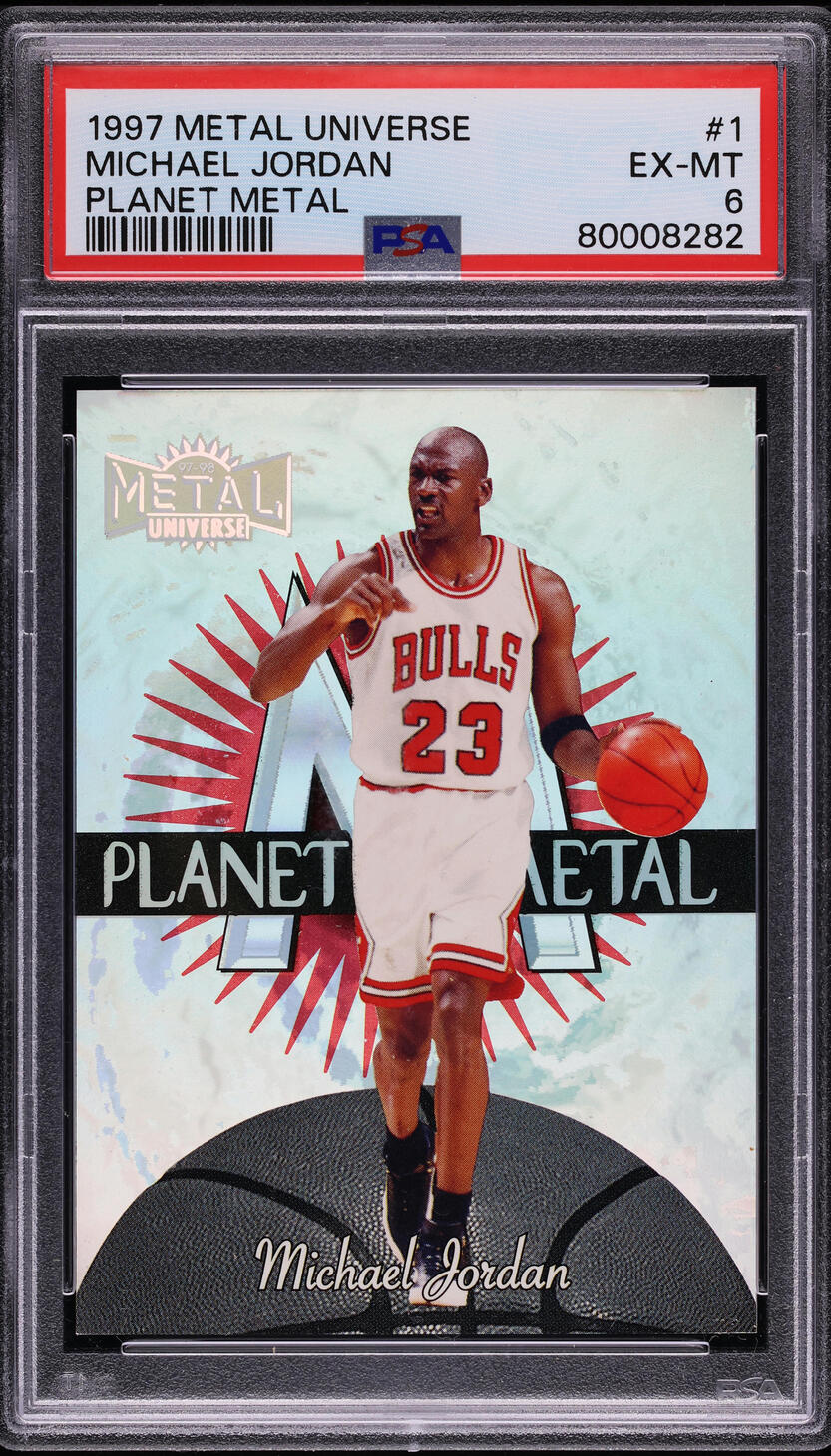 1997 Metal Universe Planet Metal Michael Jordan #1 PSA 6 EXMT