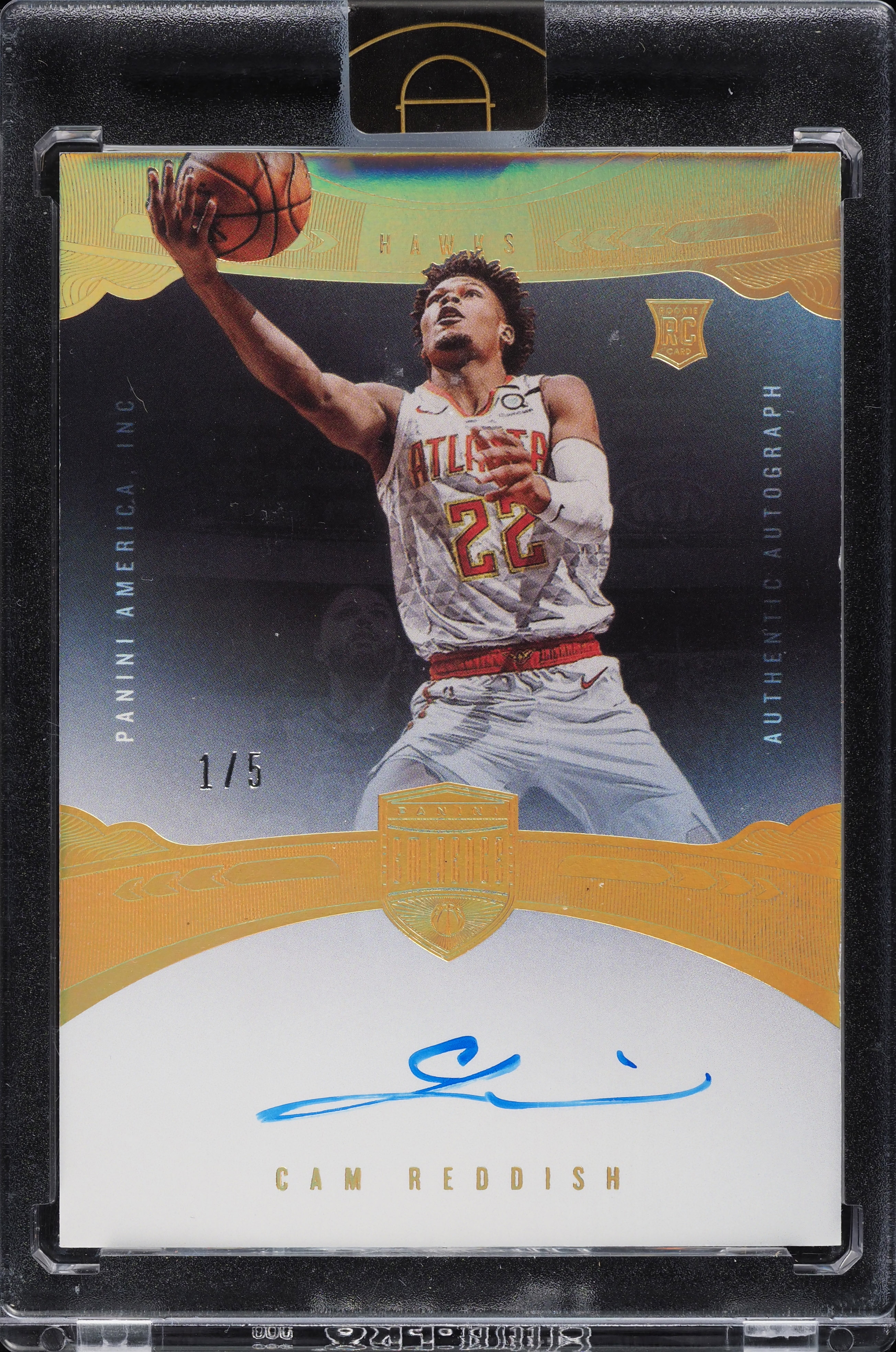 2019 Panini Eminence Gold Cam Reddish ROOKIE AUTO 1/5 #11