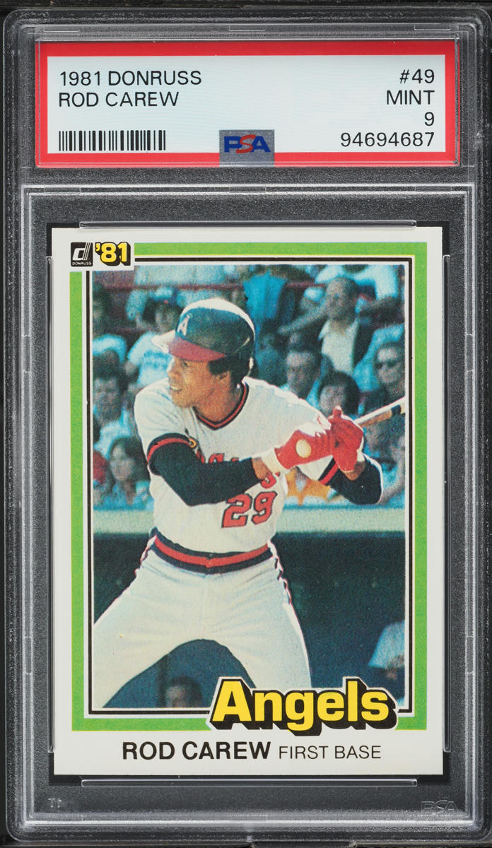 1981 Donruss Rod Carew #49 PSA 9 MINT