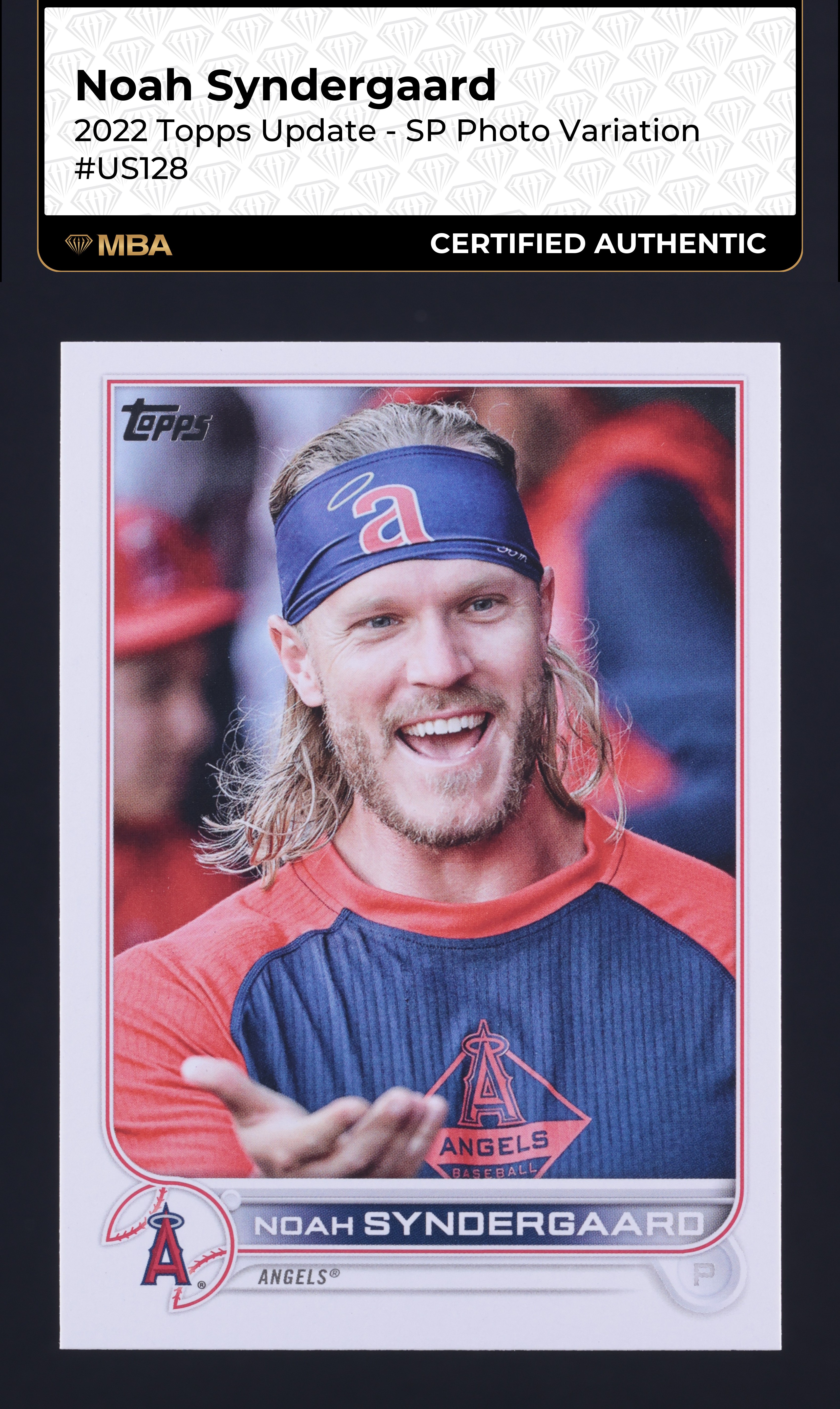 2022 Topps Update Photo Variation Noah Syndergaard SP #US128 MBA AUTH