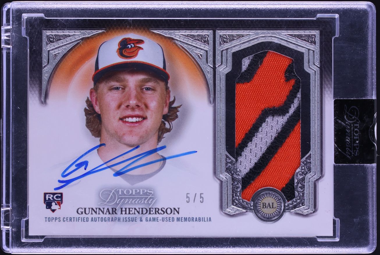 Gunnar Henderson rookie Patch Auto