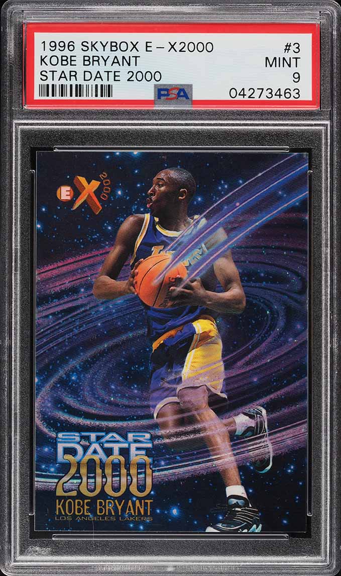 1996 Skybox E-X2000 Star Date 2000 Kobe Bryant ROOKIE #3 PSA 9 MINT