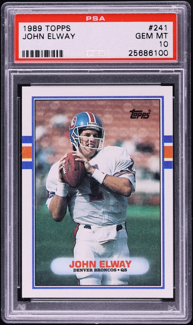 1989 Topps Football John Elway #241 PSA 10 GEM MINT