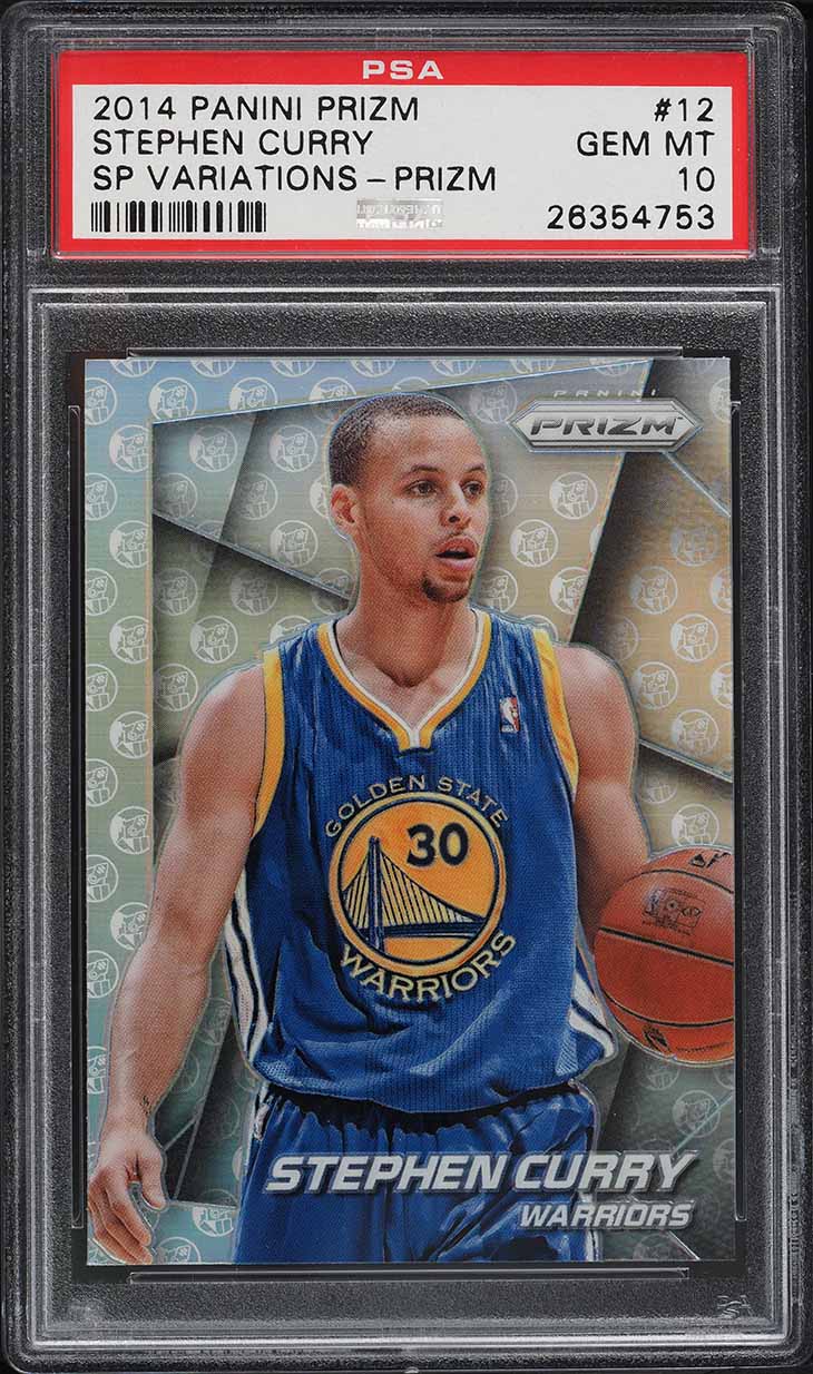 2014 Panini Prizm SP Variations Silver Stephen Curry #12 PSA 10 GEM MINT