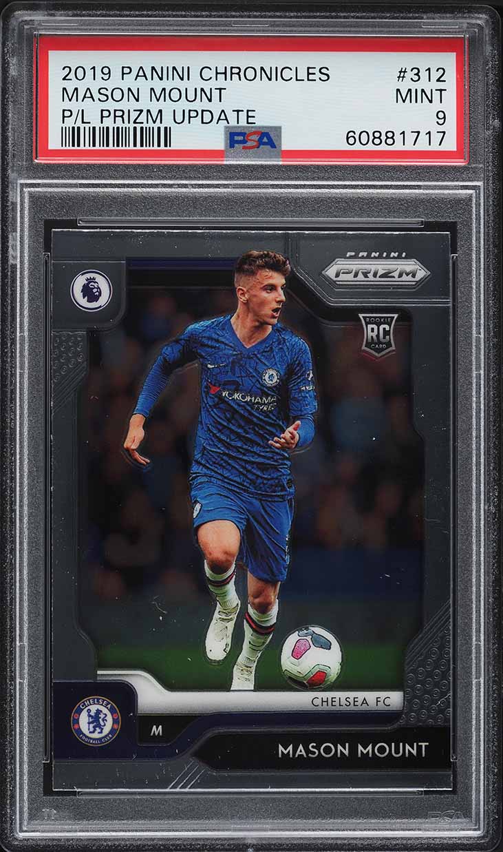 2019 Panini Chronicles Prizm Update Mason Mount ROOKIE #312 PSA 9 MINT