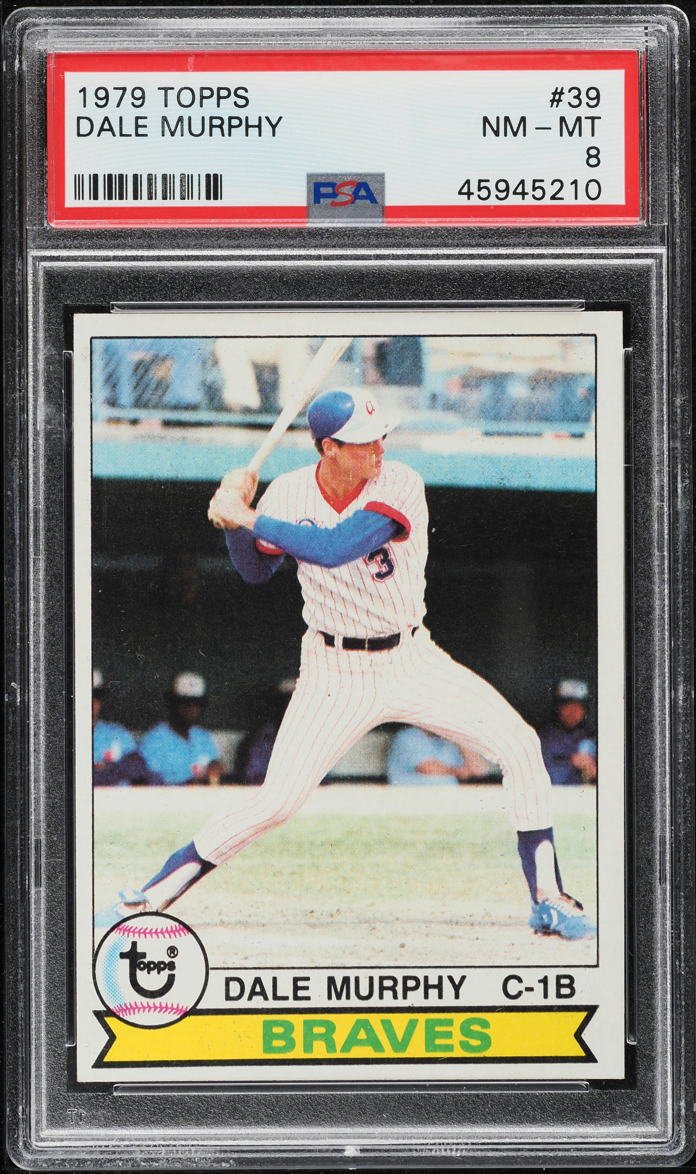 1979 Topps Dale Murphy #39 PSA 8 NM-MT