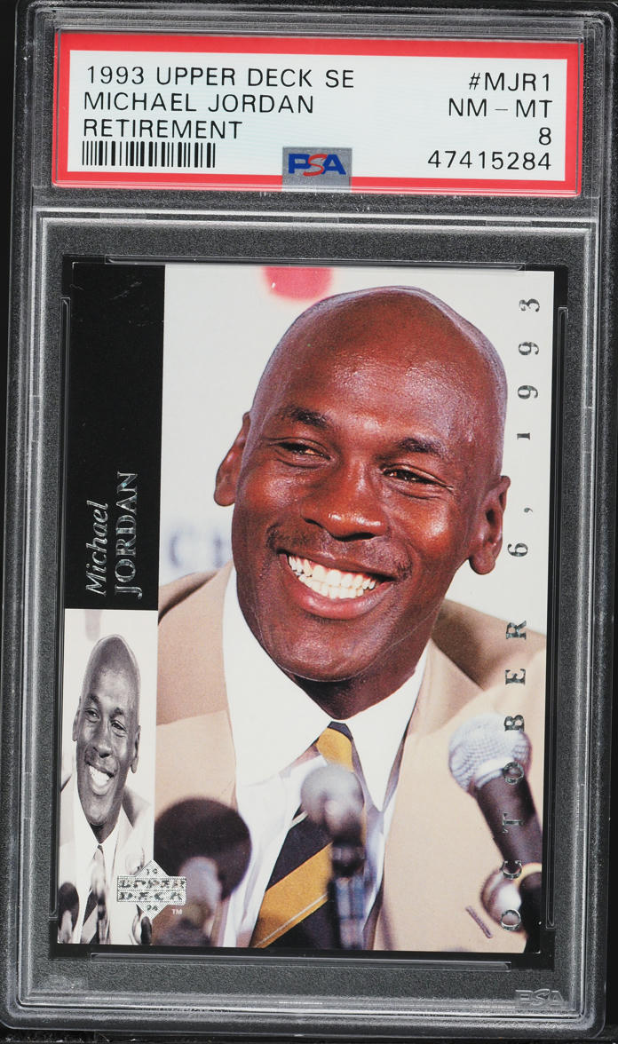 1993 Upper Deck SE Retirement Michael Jordan #MJR1 PSA 8 NM-MT