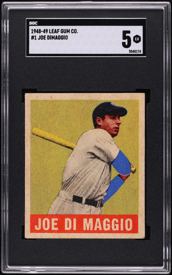 1948 Leaf Joe DiMaggio #1 SGC 5 EX