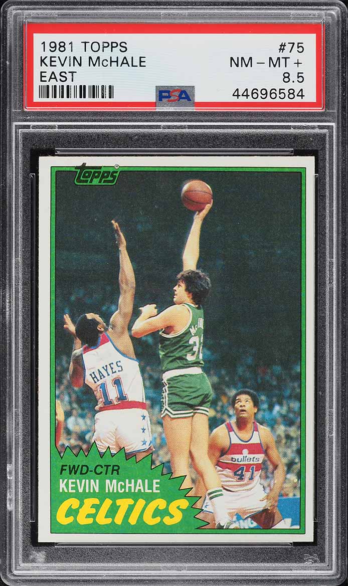 1981 Topps Basketball Kevin Mchale ROOKIE, EAST #75 PSA 8.5 NM-MT+