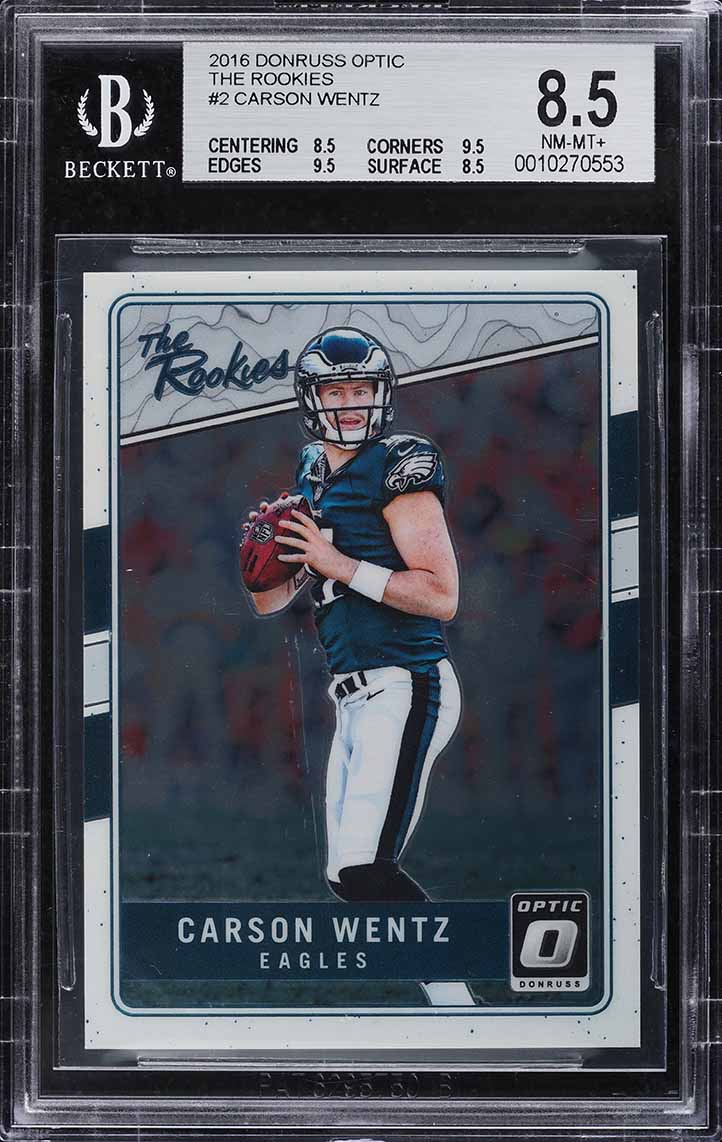 Carson Wentz #CW 2016 Panini Immaculate Collection Football Immaculate Rookie Helmets