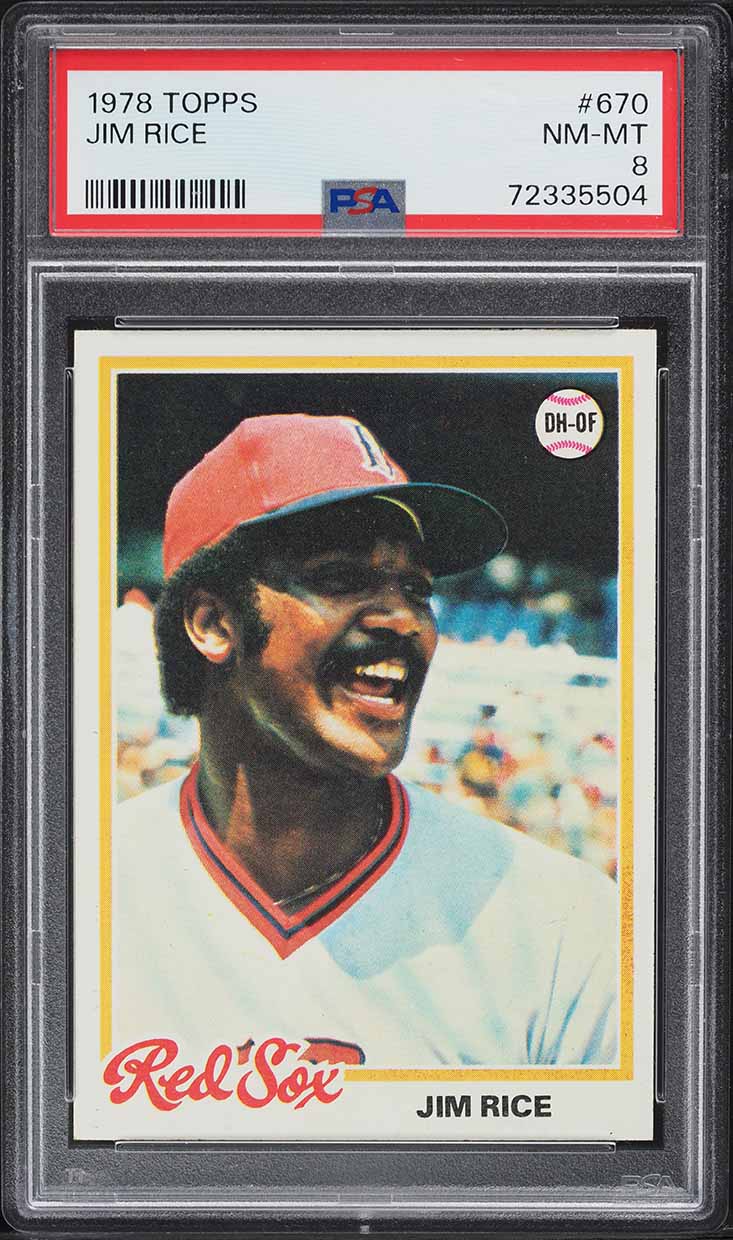 1978 Topps Jim Rice #670 PSA 8 NM-MT