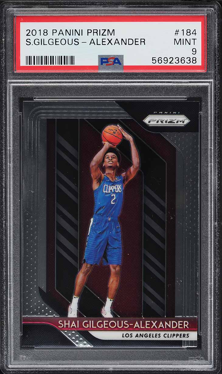 2018 Panini Prizm Shai Gilgeous-Alexander ROOKIE #184 PSA 9 MINT