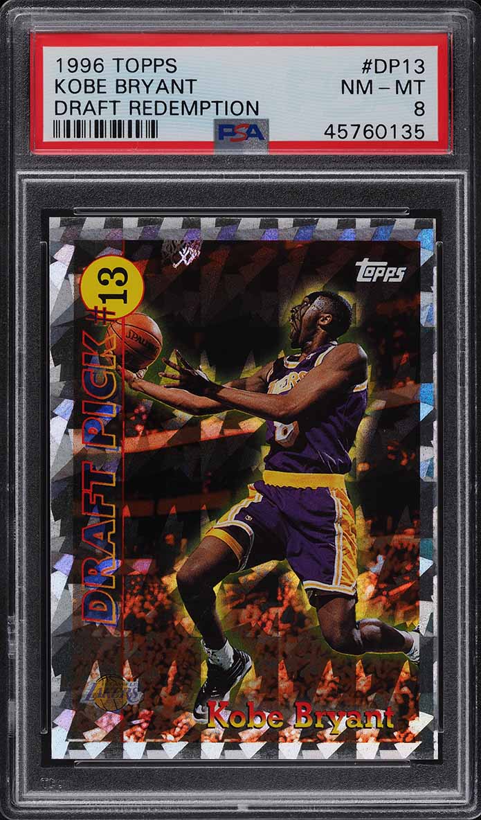 1996 Topps Draft Redemption Kobe Bryant ROOKIE #DP13 PSA 8 NM-MT