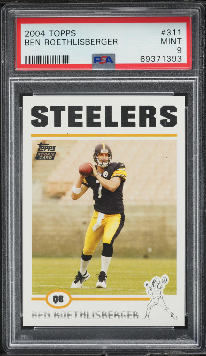 2004 Topps Football Ben Roethlisberger ROOKIE #311 PSA 9 MINT