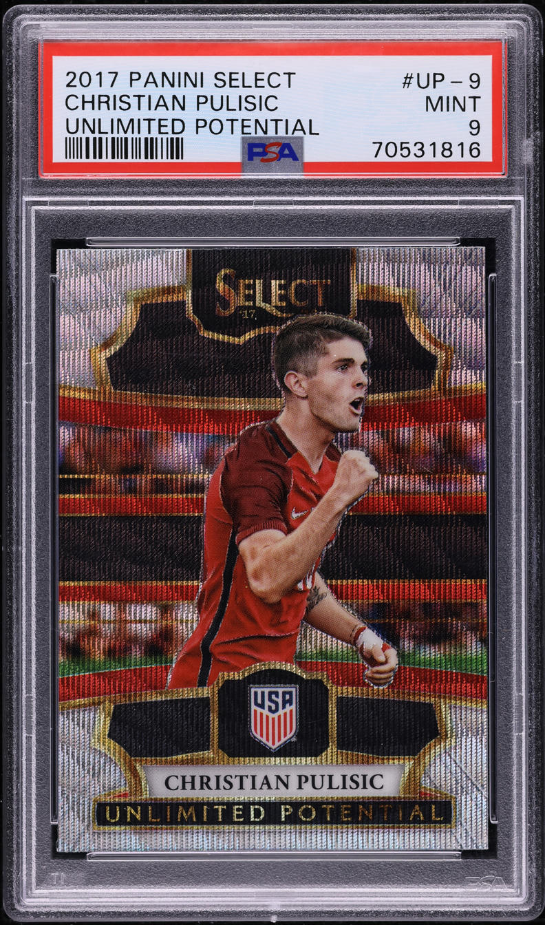 2017 Select Unlimited Potential Christian Pulisic ROOKIE #UP-9 PSA 9 MINT