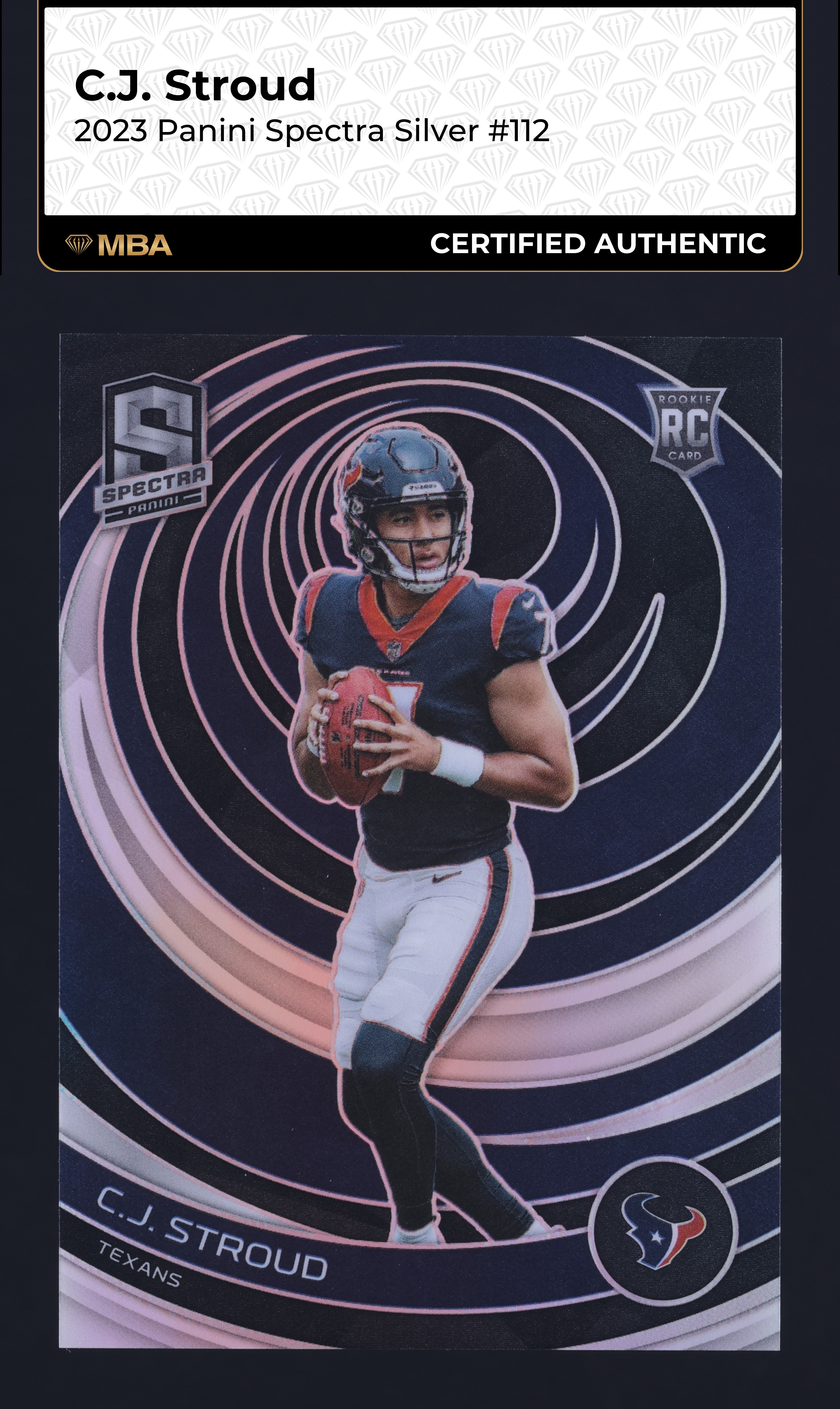 2023 Panini Spectra Silver C.J. Stroud ROOKIE #112 MBA AUTH